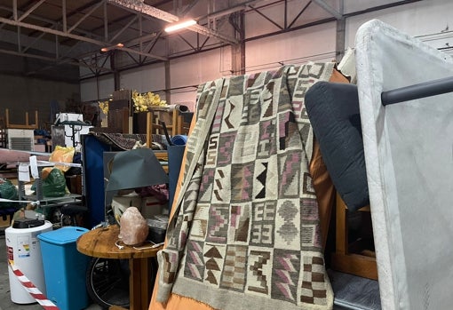 El almacén donde Mari Cruz lleva las cosas que recoge