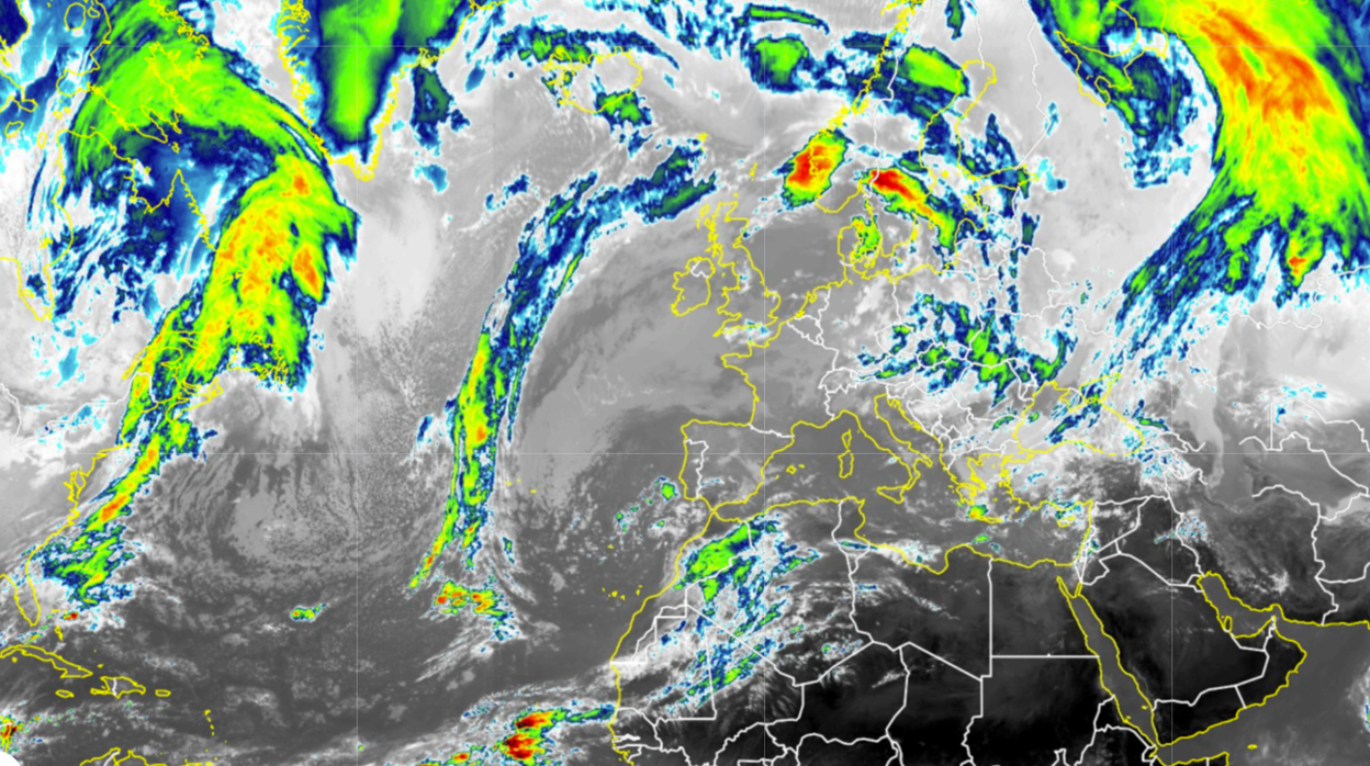 El chorro polar conduce una DANA invernal a nuestro país y se esperan precipitaciones que comenzarán a extenderse desde el sur hacia el norte a lo largo del fin de semana