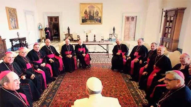 El Papa dialoga dos horas «sin censura» con los primeros 24 obispos españoles en visita «ad limina»