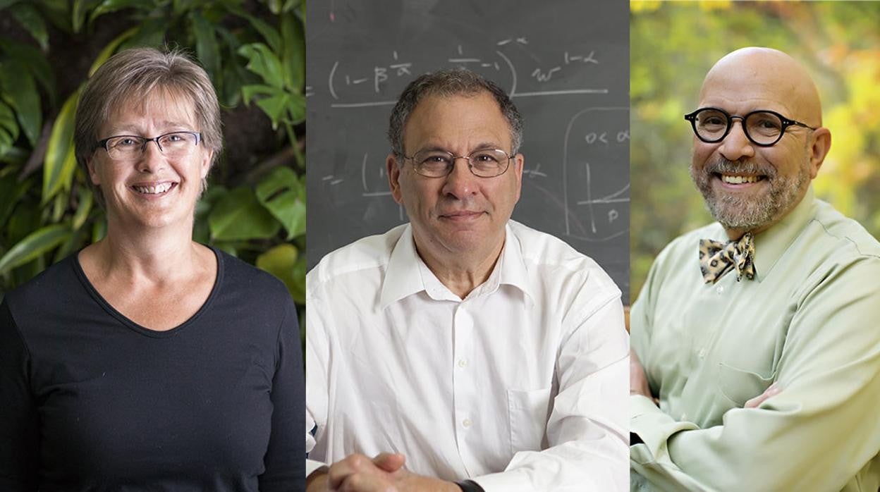 Los ecólogos Lenore Fahrig, Simon Levin y Steward Pickett