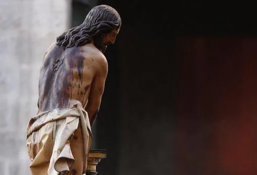 Detalle de la espalda del «Cristo Atado a la Columna»