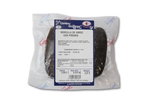 Morcilla de arroz con piñones afectada por la alerta de la AESAN