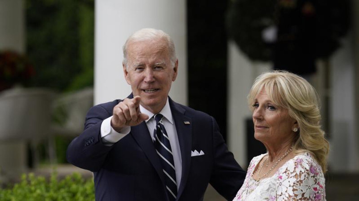 Joe Biden junto a su mujer, Jill Biben, en la recepción del Cinco de Mayo en la Casa Blanca