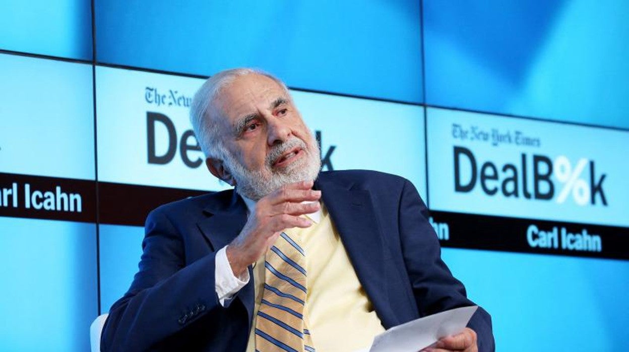 Carl Icahn, en un foro organizado por The New York Times en 2015