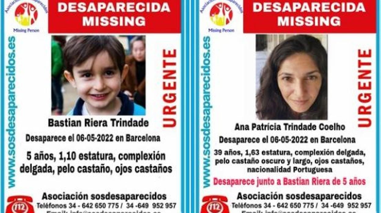 A la izquierda, Bastian Riera, de 5 años. A la derecha su madre, Ana Patricia Trindade