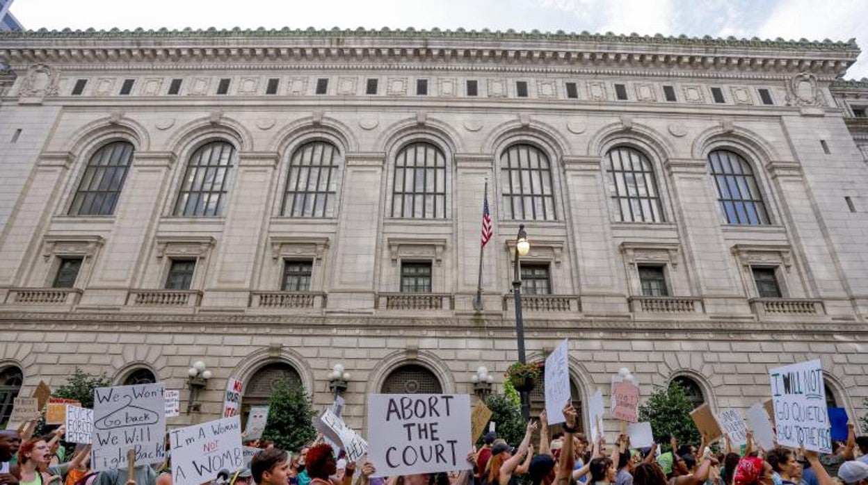 Protestas frente a la Corte Suprema de EE.UU