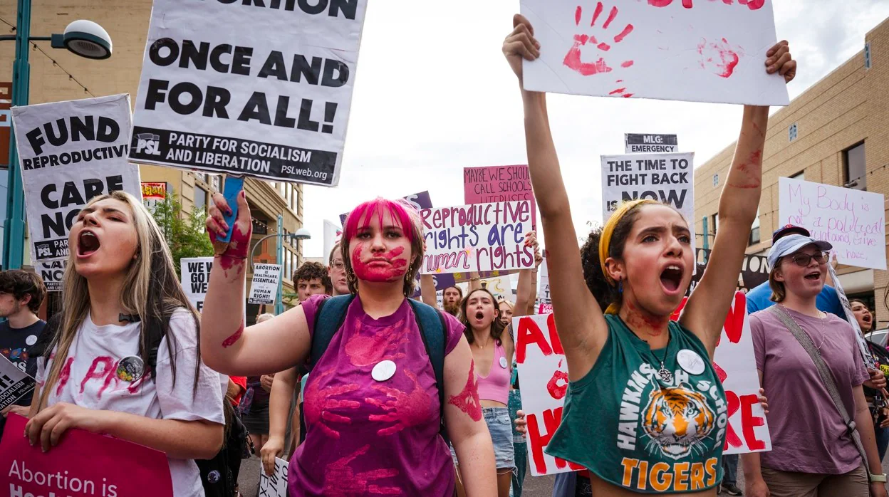 Protestas contra la sentencia del aborto en Nuevo México