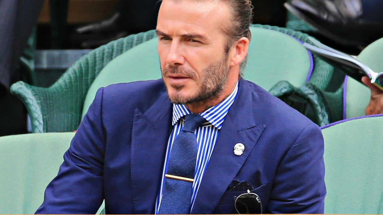 David Beckham en el torneo de Wimbledon 2017