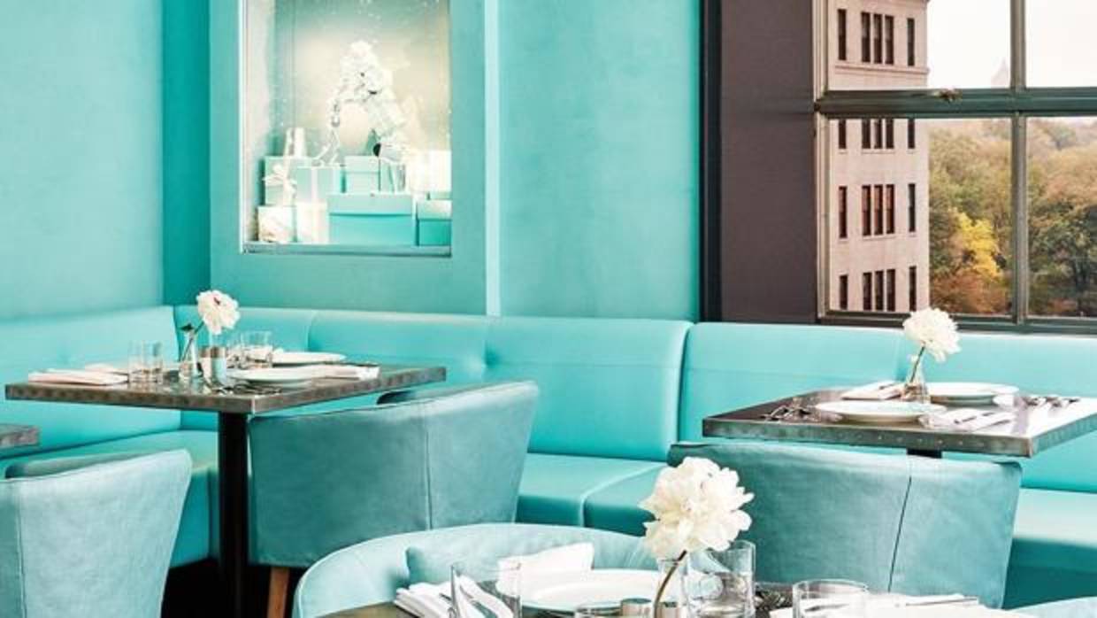 Interior del Blue Box Café, el nuevo restaurante de Tiffany