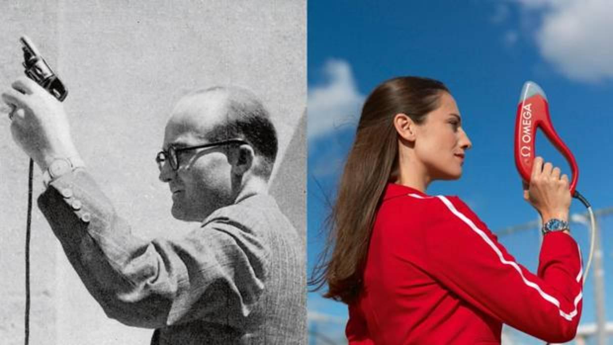 Omega como cronometadora oficial, imagenes de ayer y de hoy
