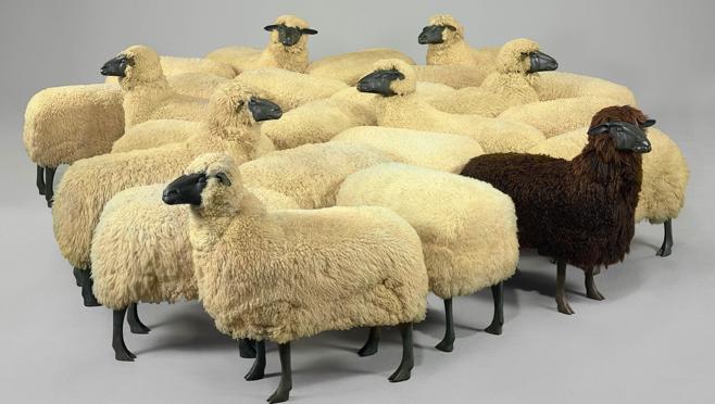 «Moutons de laine», de Francois-Xavier Lalanne