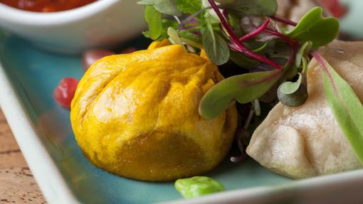 Dim sum con cúrcuma