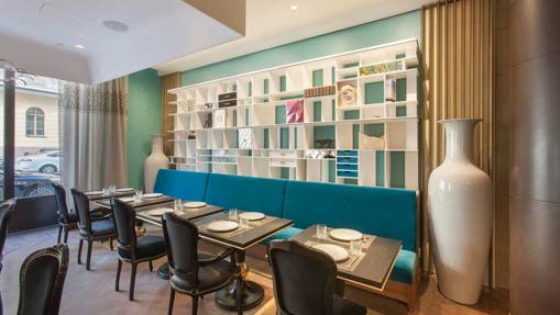 La sala del restaurante Cococo, en Sant Petersburgo