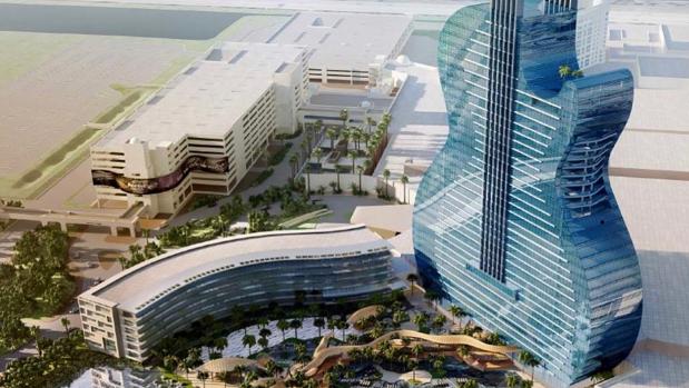 Así será el hotel con forma de guitarra de Hollywood