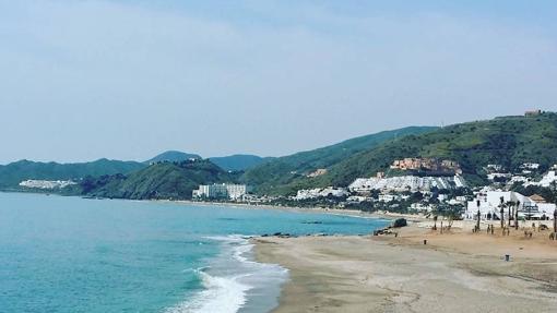 Una de las playas almerienses de Mojácar