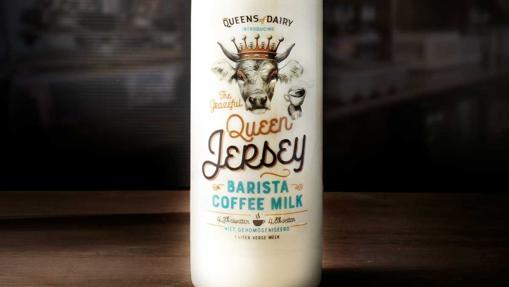 El packaging de la leche fresca Queens of Dairy desarrollado y creado por Guts&amp;Glorious