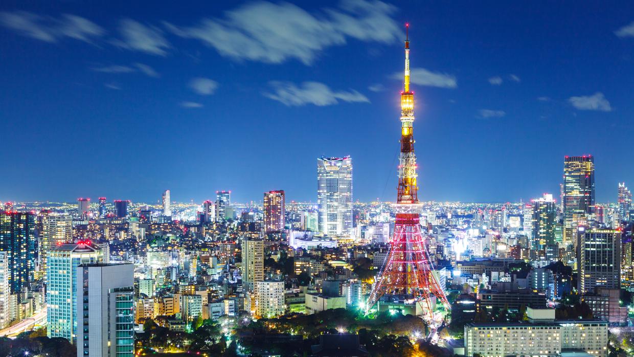 Vistas nocturnas de Tokio