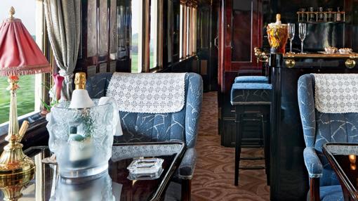 Los salones del Orient Express imitan el estilo clásico del original