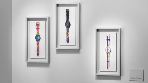 Los tres modelos de la colección Swatch x Thyssen