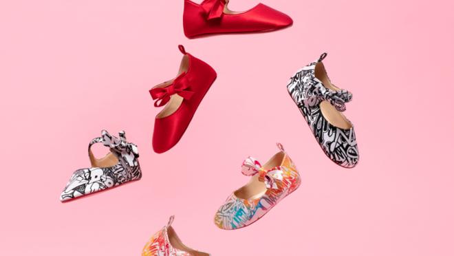 Los tres modelos de la nueva colección de Christian Louboutin para bebé
