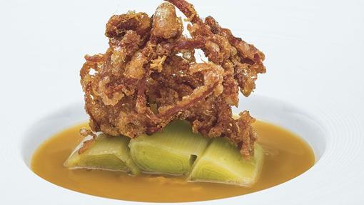 Los puerros del cocido de Molino de Alcuneza