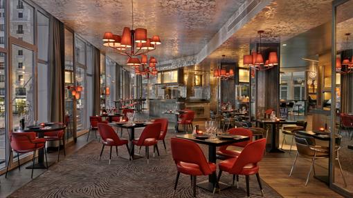Salón del restaurante Hielo y Carbón del hotel Hyatt Gran Vía Madrid