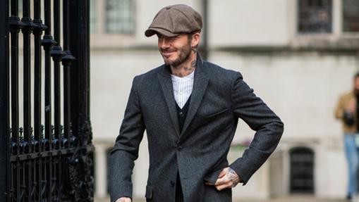 David Beckham con boina