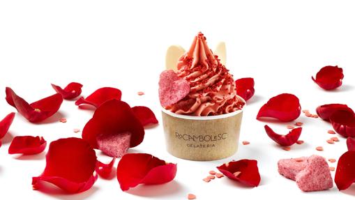 El sorbete de fresas y rosas de edición limitada de Rocambolesc