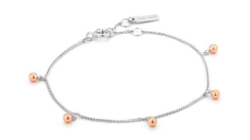 Pulsera de Ania Haie en dos tonos.