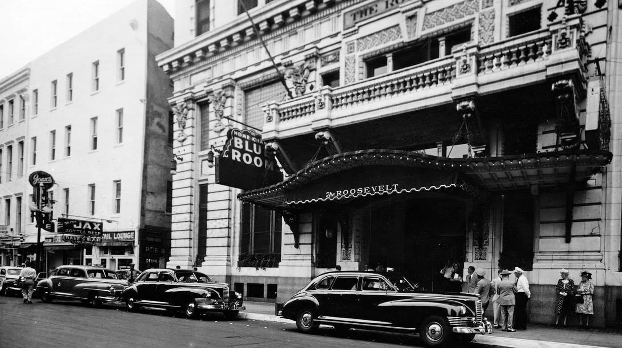 Entrada del histórico hotel