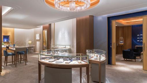 Interior de la nueva boutique de Chaumet en Madrid