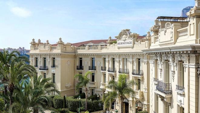 Edificio del Hotel Hermitage de Mónaco
