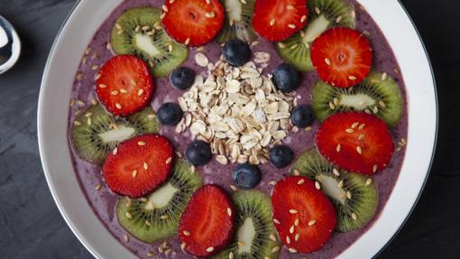 El açaí se puede tomar mezclado en zumos, smoothies y batidos