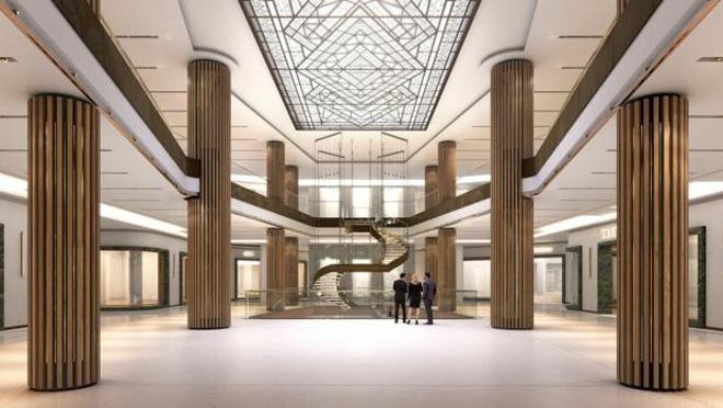 Recreación del interior de las Galerías Canalejas