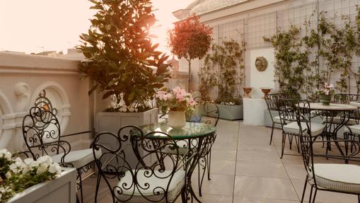 Atardecer desde la terraza del Hotel Heritage en Madrid