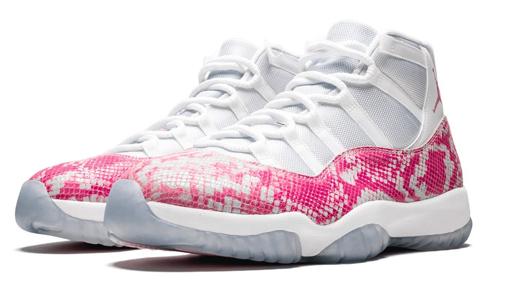 JORDAN 11 RETRO LOW "PINK SNAKESKIN"
