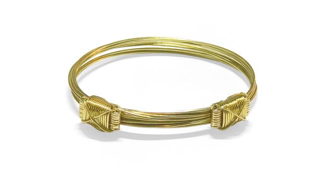 Pulsera de plata bañada en oro amarillo