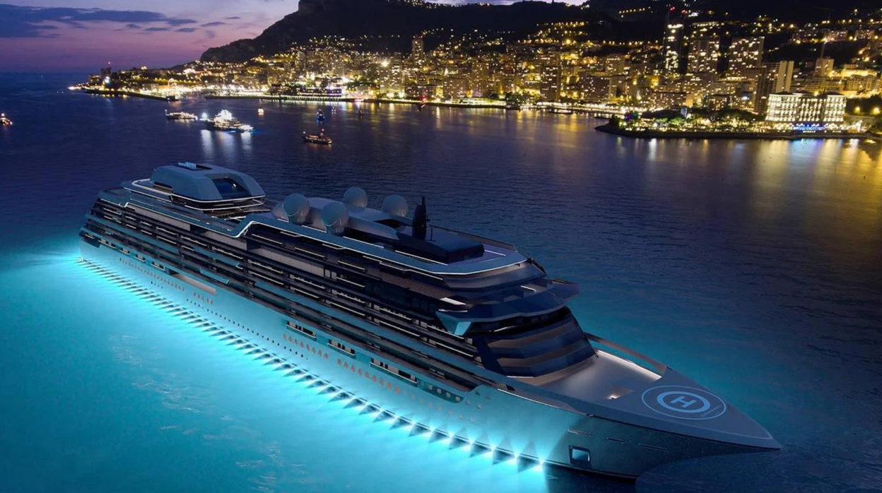 Este es el superyate de NJORD, una embarcació de lujo para vivir en alta mar