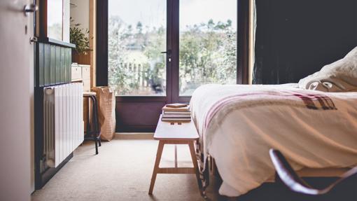 Una de las habitaciones de Le Barn