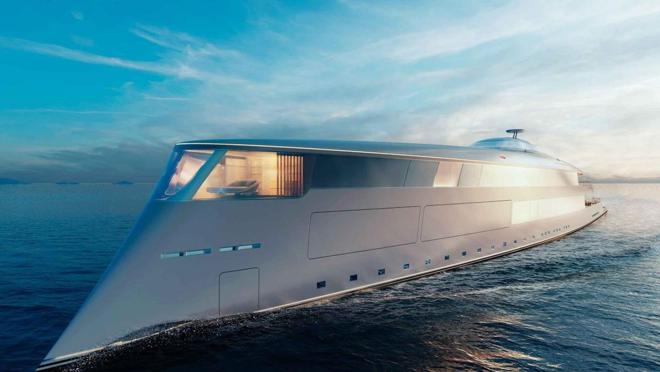 Vista exterior del superyate