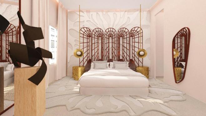 Habitación de uno de los hoteles Room Mate Madrid