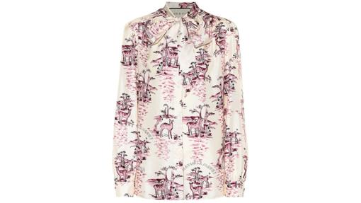 Blusa de sarga de seda, de Gucci (1.200€)