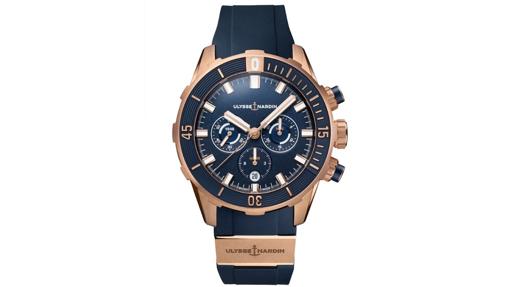 Ulysse Nardin Diver Chronograph 44 mm Blue & Rose Gold