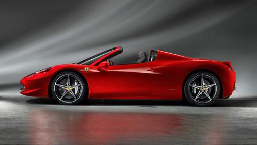 Imagen del modelo estándar del Ferrari 458 Spider