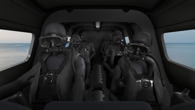 Los pasajeros deben ir equipados con trajes de buzo