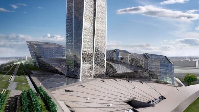 Este edificio cuenta con 90 pisos y una altura de 462 metros de altura