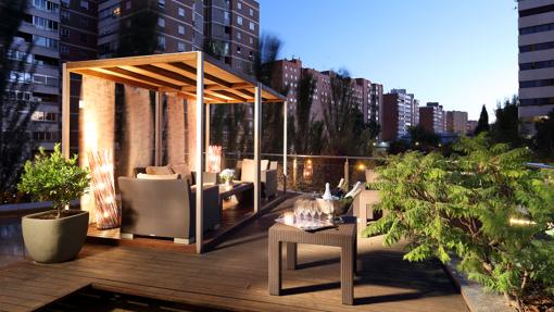 La terraza del hotel Eurostars Mirasierra