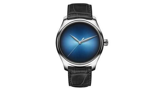 H. Moser &amp; Cie utiliza este tipo de agujas para adornar sus esferas, como en este modelo Endeavour Centre Seconds Concept