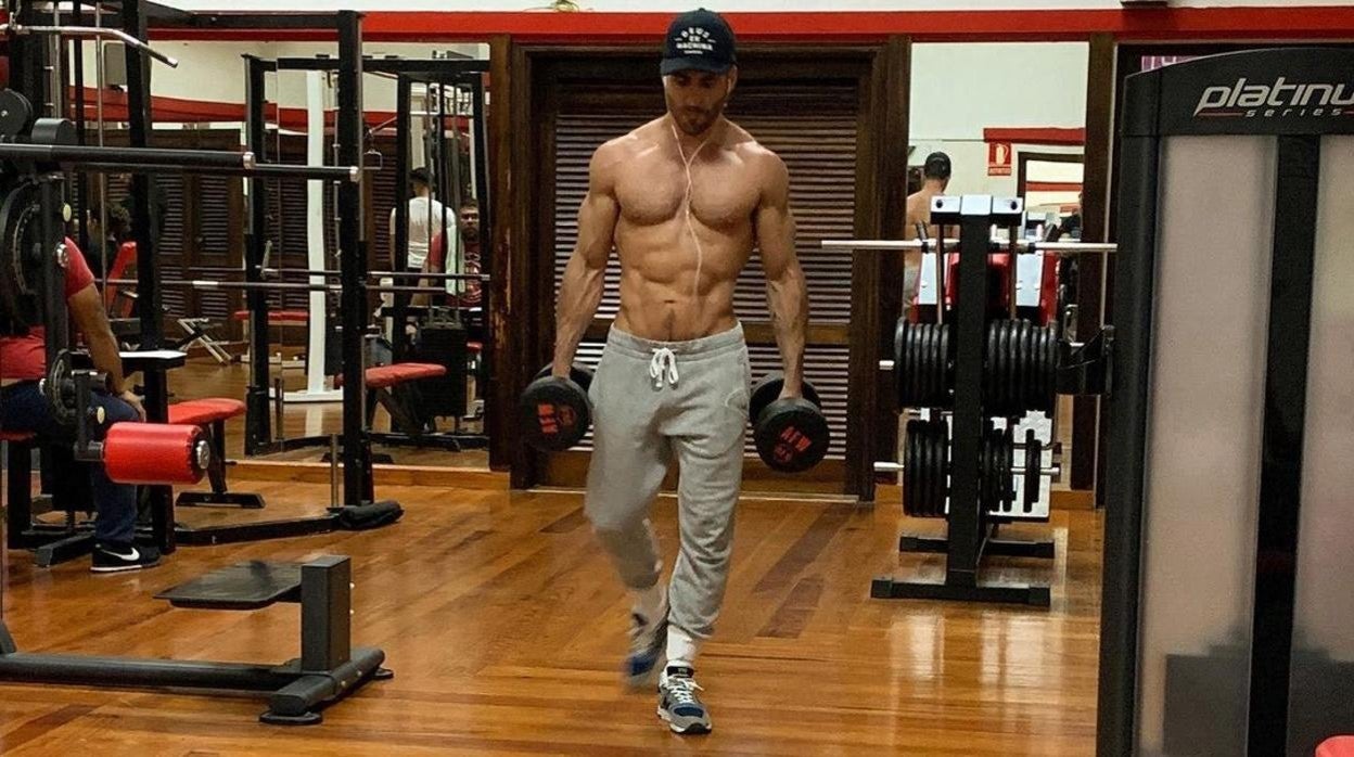 El actor en uno de sus entrenamientos en Tenerife