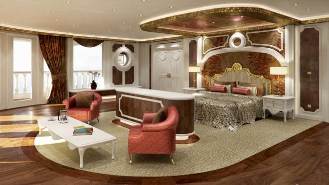 Recreación de una de las suites VIP